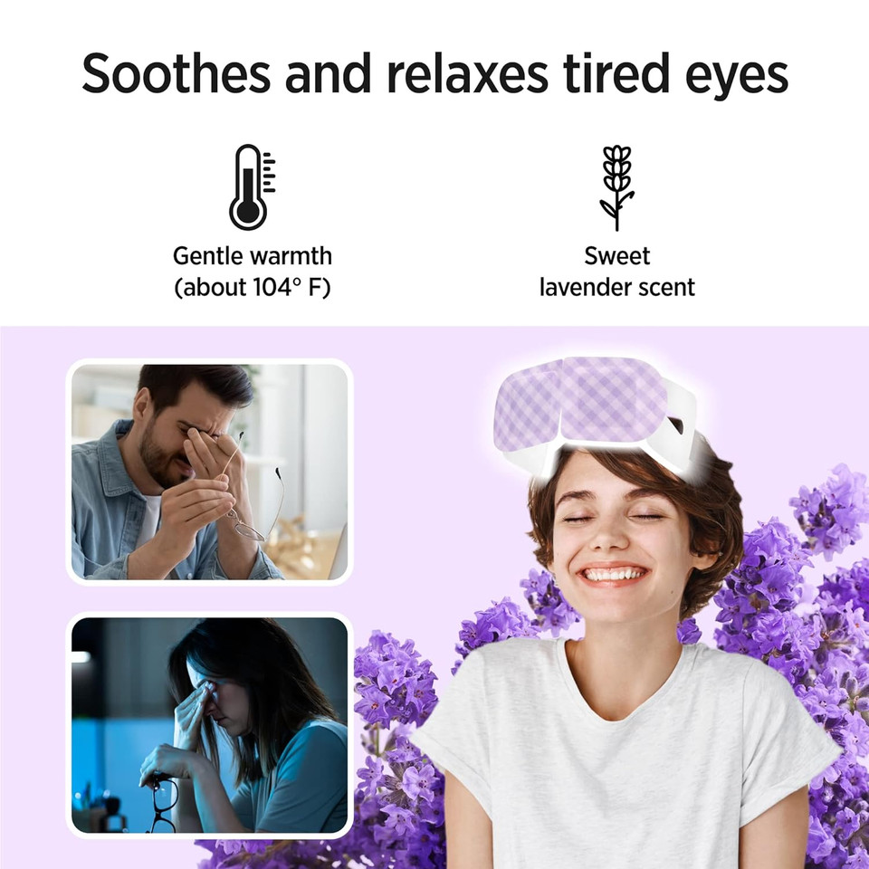 Sooã¢ÂAe Me-Time -   1 Count Lavender Warm Eye Mask For Dry Eyes Sleep Mask, Relief From Tire Eye Fatigue - Moist Hot Compress Eye Patch For Sleeping. Made In Korea1 Count (Pack Of 1)