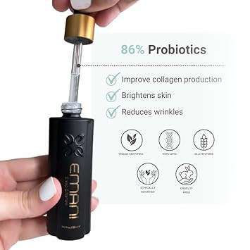 Emani Sleep And Renew Face Serum With Anti Aging And Wrinkle Reducing Properties, Hydrating Serum Contains Fermented Probiotics For Dull And Aging Skin For Women, 1.18 Fl Oz