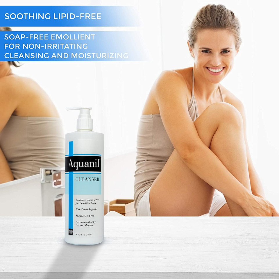 Aquanil Lotion A Gentle, Soapless Lipid-Free Cleanser - 16 Fl Oz