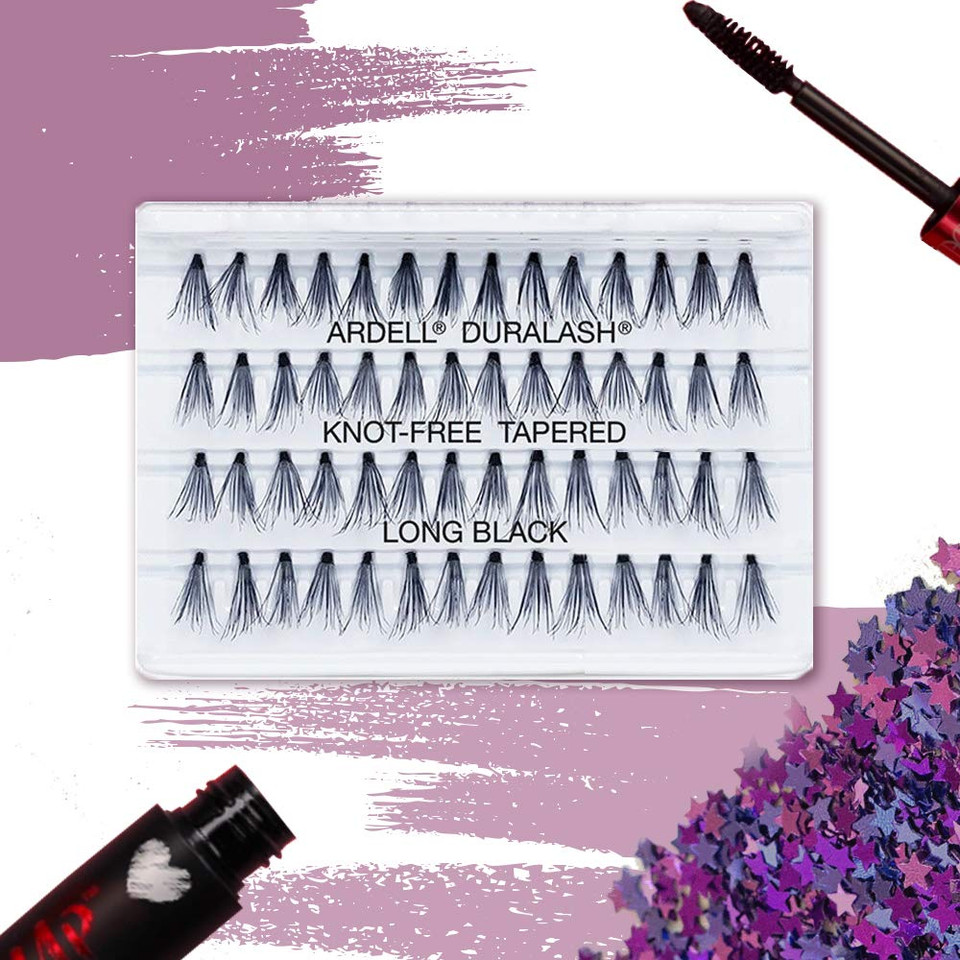 Ardell False Eyelashes Double Up Individuals Knot-Free Long Black 4 Packlong Black