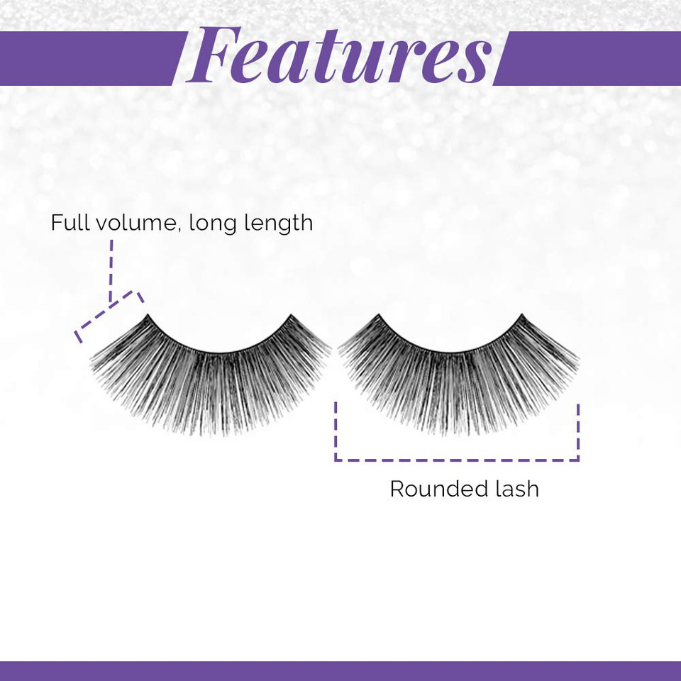 Ardell False Eyelashes Glamour Strip Lashes 115 Black 4 Pack