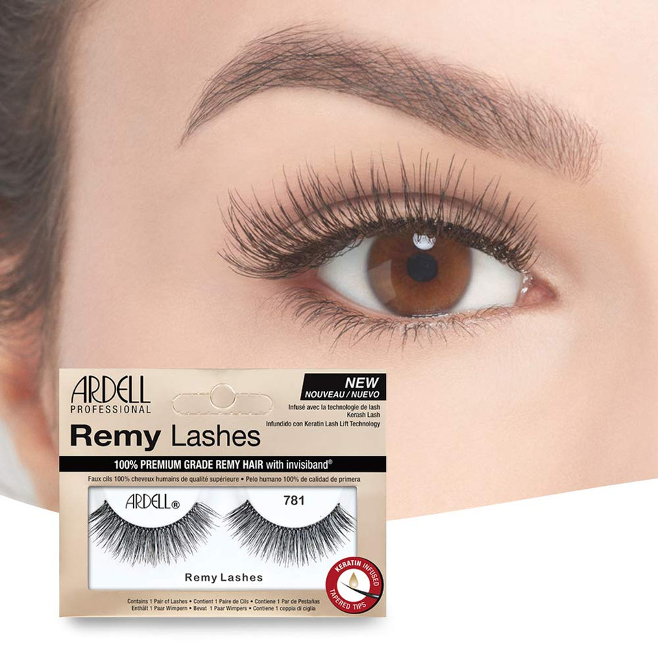 Ardell Remy Lash 781, Premium Grade Remy Hair False Lashes With Invisiband, 4 Pairsremy Lash 781