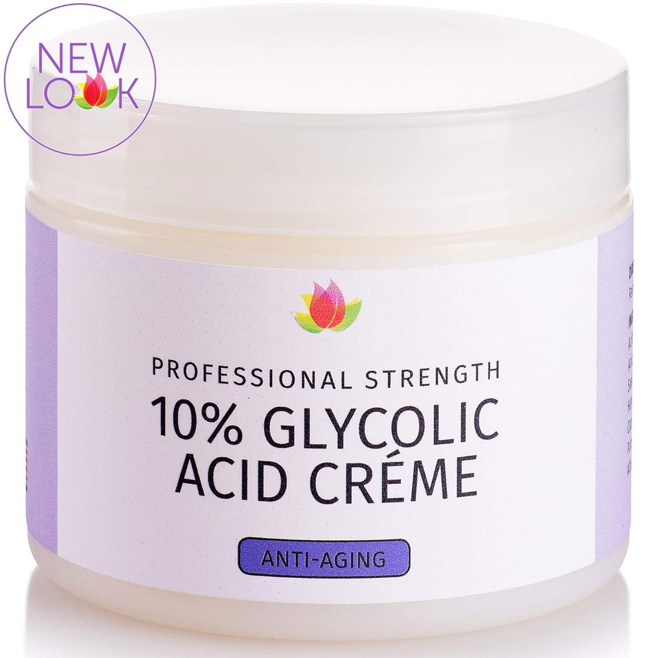 10% Glycolic Acid Creme Daily Moisturizer | Reviva Labs | Natural Sugar Cane Derived Alpha Hydroxy Acid (Aha) Cream Delivers Gentle Exfoliation