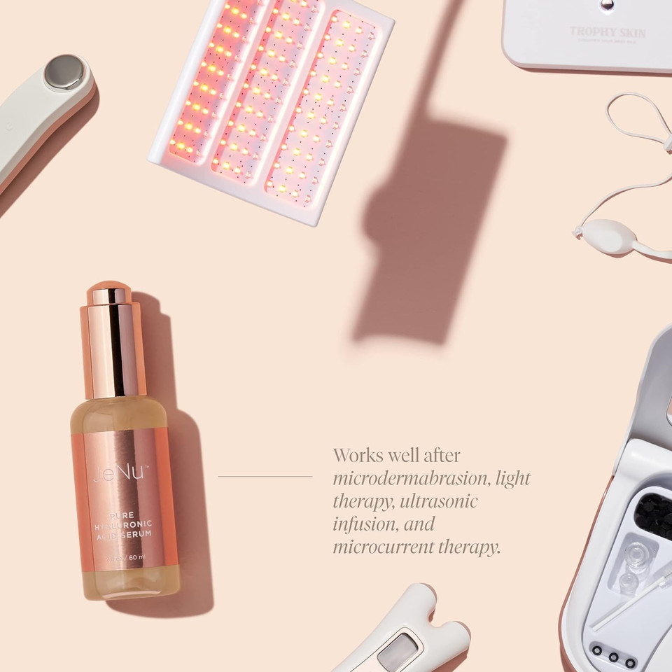 Trophy Skin Jenu Pure Hyaluronic Acid Serum - Natural Face Serum To Nourish, Rejuvenate, And Improve Skin Elasticity - 2 Fl Oz2.00 Fl Oz (Pack Of 1)