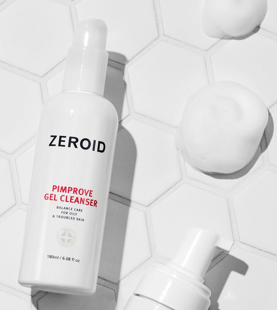 Zeroid Pimprove Gel Cleanser Korean Dermocosmetic Balanced Care For Oily & Troubled Skin (180 Ml)