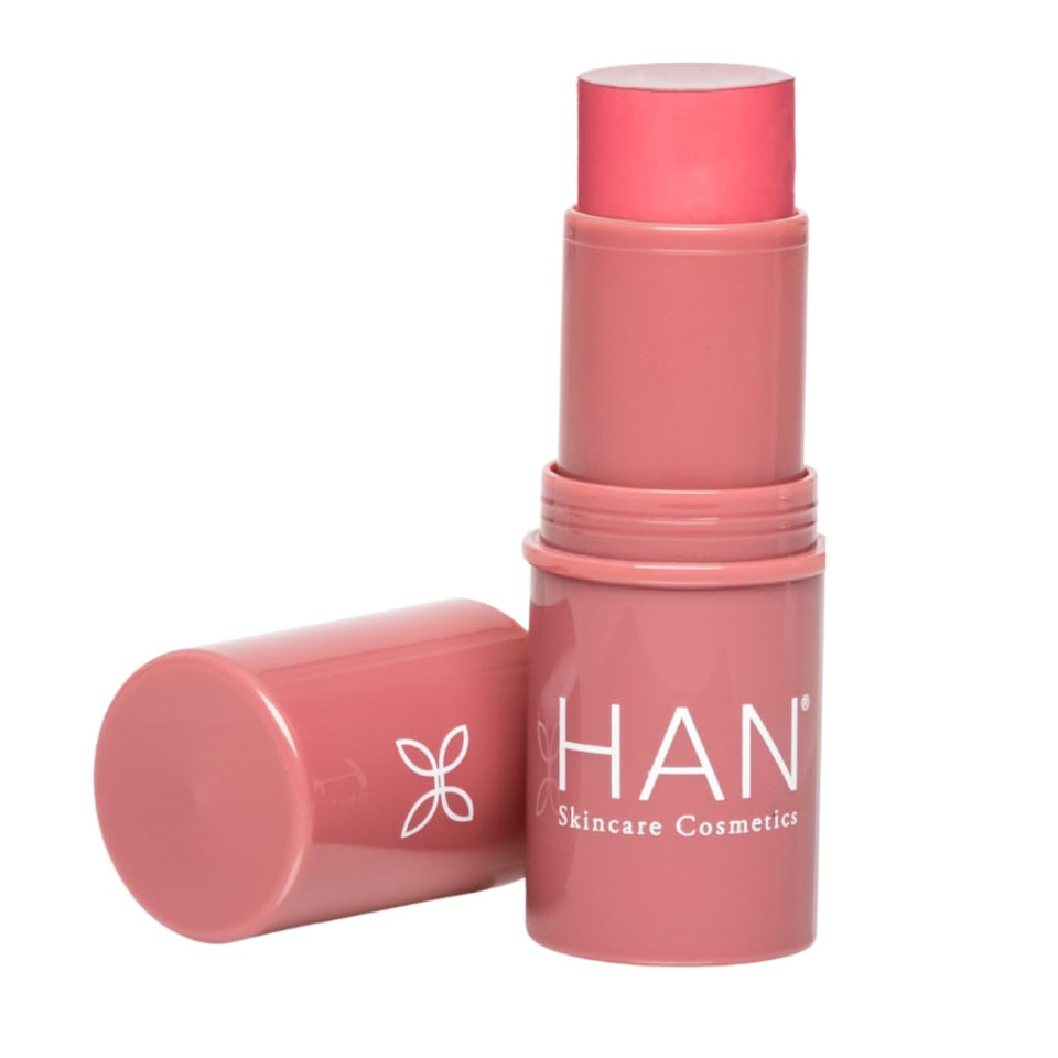 Han Skincare Cosmetics Vegan, Cruelty-Free 3-In-1 Multistick For Cheeks, Lips, Eyes, Coral Hibiscus | Largecoral Hibiscus0.25 Ounce (Pack Of 1)