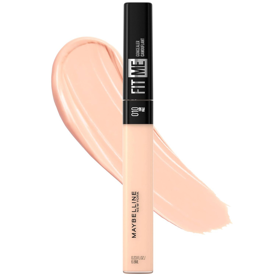 Maybelline New York Fit Me Liquid Concealer Makeup, Natural Coverage, Lightweight, Conceals, Covers Oil-Free, Fair, 1 Count (Packaging May Vary)10 Fair