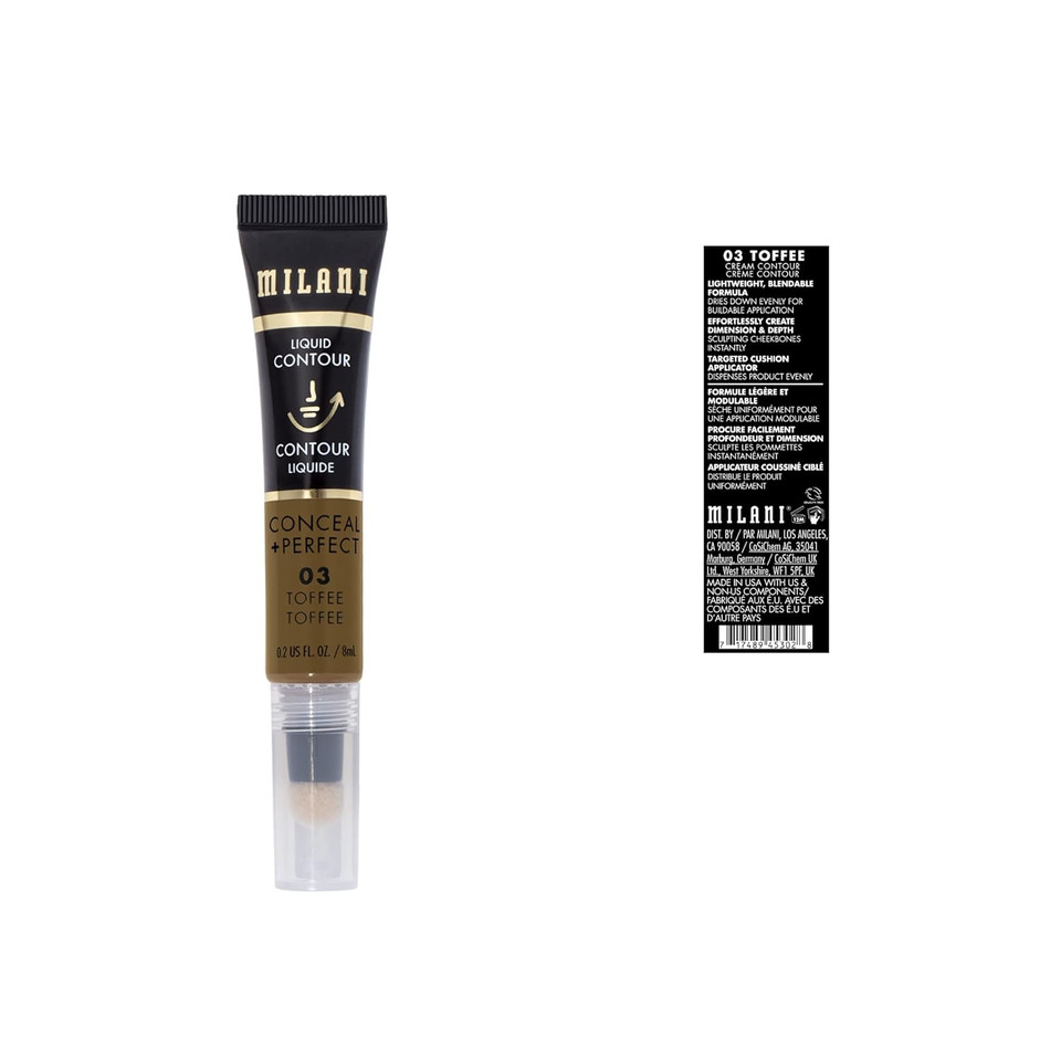Milani Conceal + Perfect Liquid Contour For Added Definition, Face Lift Collection - Toffee03 Toffee
