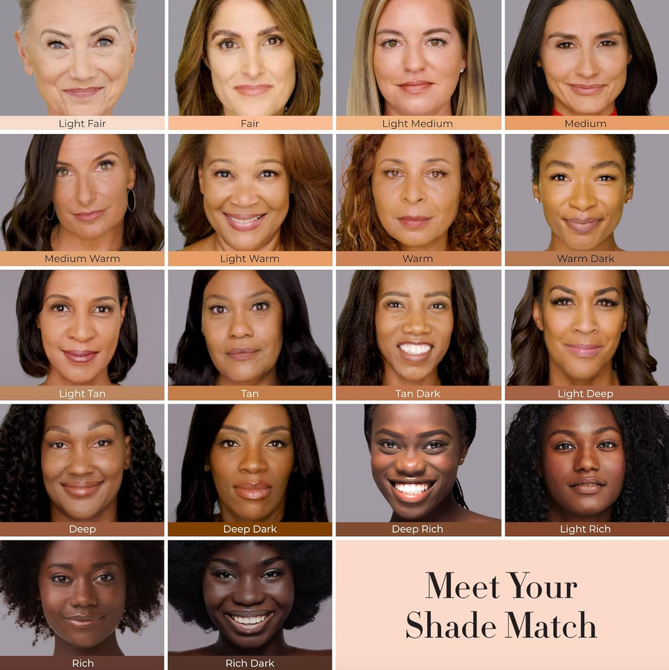 Luminess Silk Airbrush Spray Foundation Makeup Starter Kit - Full Coverage Foundation, Primer & Dual-Sided Buffing Brush - Buildable Coverage, Anti-Aging Formula (Shade - Tan Dark)Tan Dark - 110