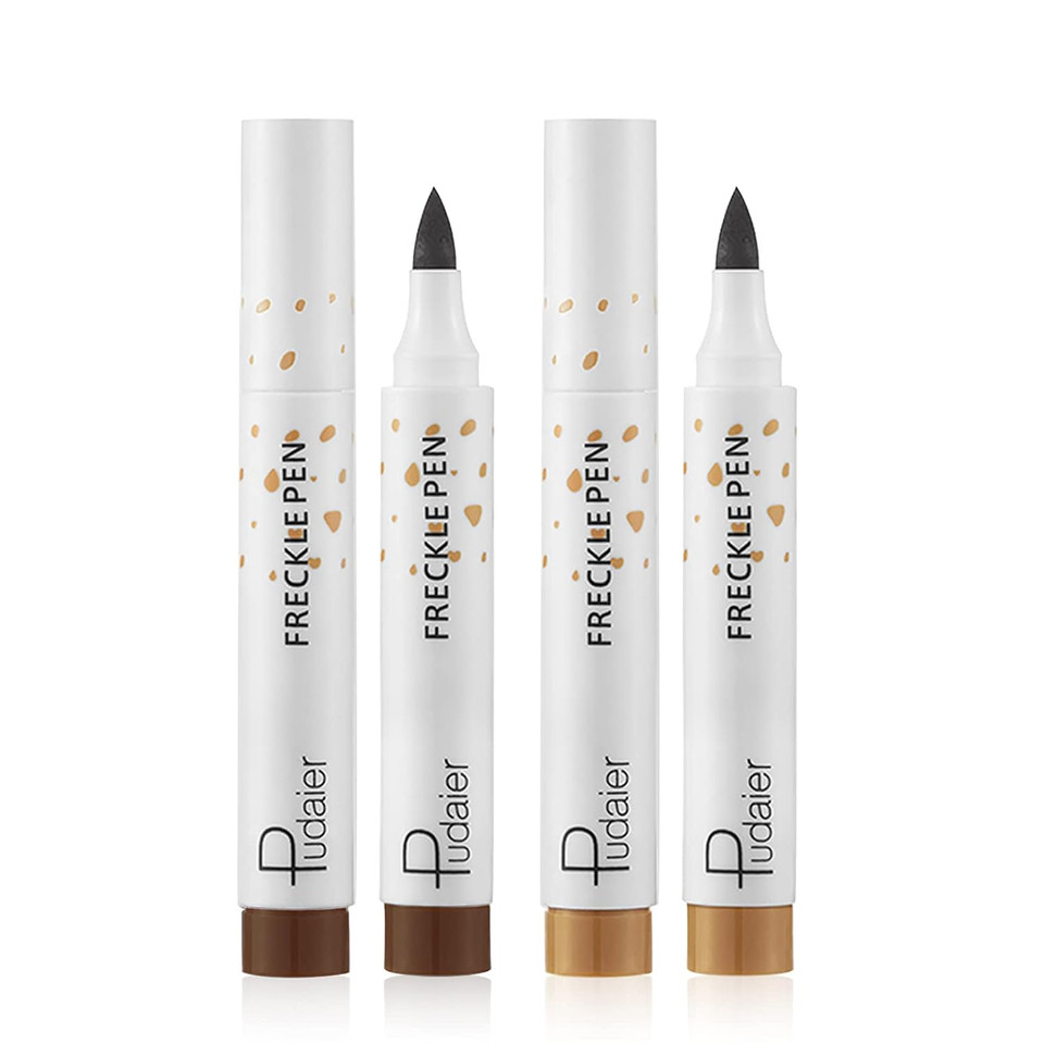 Freckle Pen 2 Colors Waterproof Lasting Natural Like Face Freckle Makeup Pen 2 Pcs 0.17 Fl Ozlight And Dark Brown