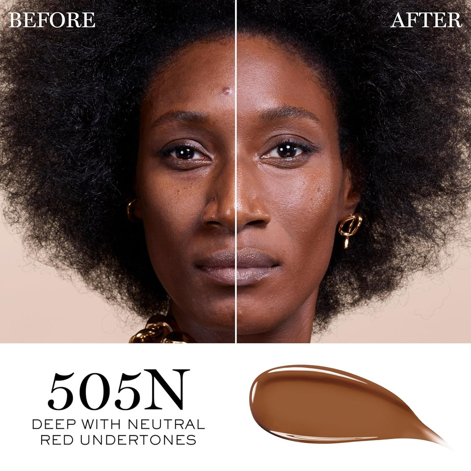 Lancã£Â´Me Teint Idã£Â´Le Ultra Wear Care & Glow Foundation For Up To 24H Healthy Glow - Spf27 - Medium Buildable Coverage & Natural Glow Finishcolor : 505N: Deep With Neutral Red Undertones