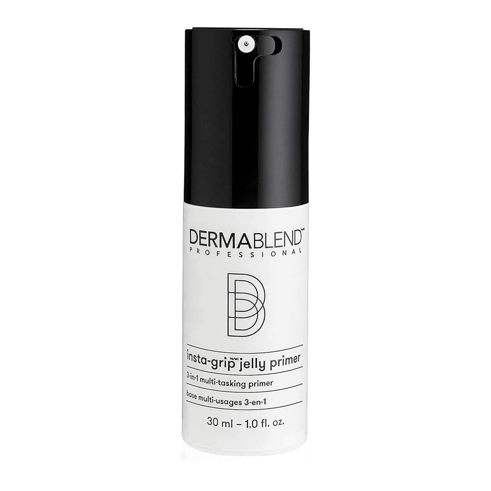 Dermablend Insta-Grip Jelly Primer Face Makeup, Silicone-Free Face Primer For Dry Skin, Pore Minimizing With 24Hr Wear, 1.0 Fl Oz