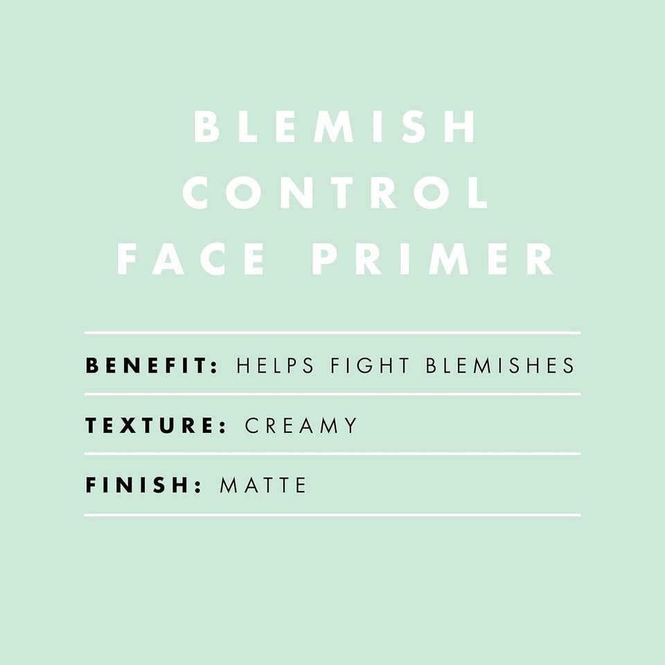 E.L.F. Blemish Control Face Primer, Soothing & Hydrating Makeup Primer For Fighting Blemishes, Grips Makeup To Last, Vegan & Cruelty-Free, Large