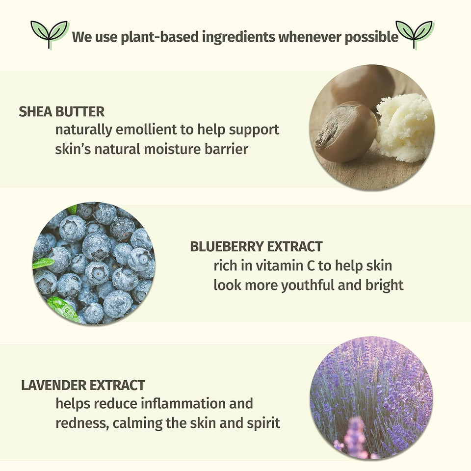 Blueberry Lavender & Chamomile Herbal Body Moisturizer, 17Oz