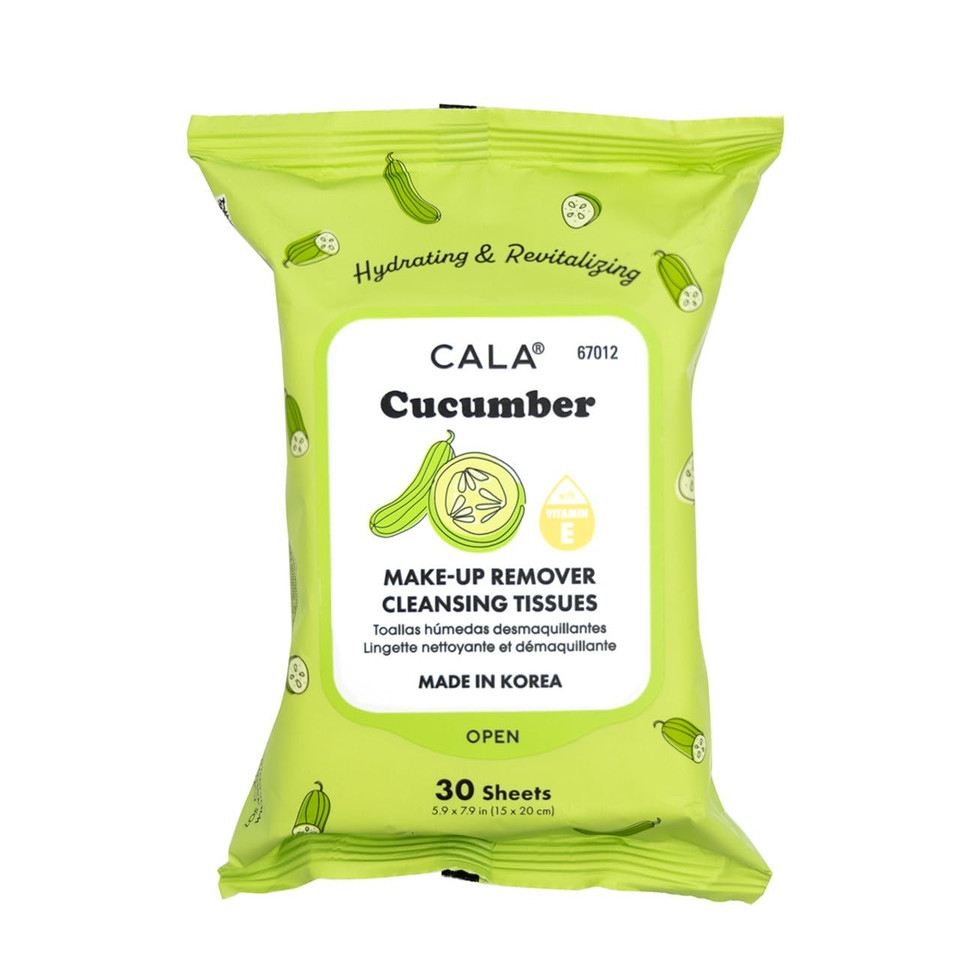 Cala Cucumber Make-Up Remover Cleansing Tissues 30 Count, 30 Count