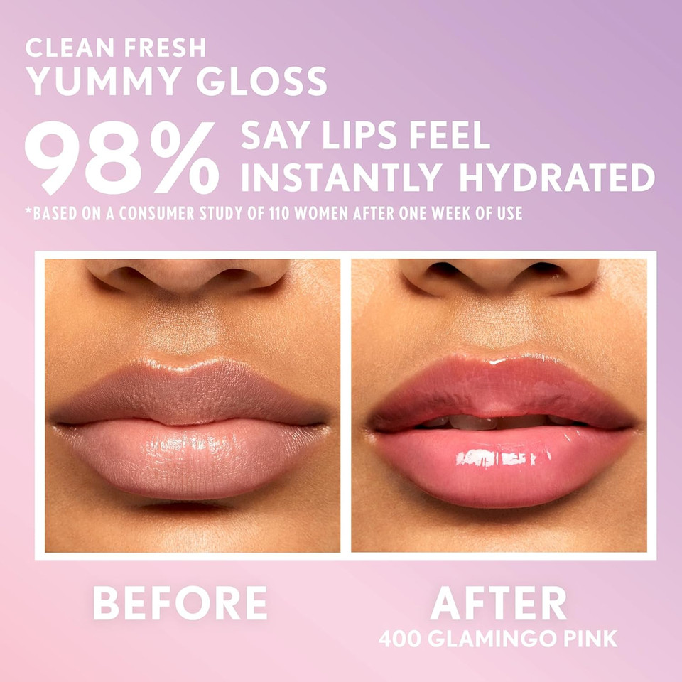 Covergirl Clean Fresh Yummy Gloss, Glamingo Pink & Clean Fresh Tinted Lip Balm, Life Is Pink Bundle