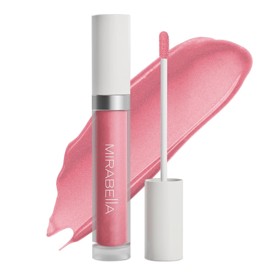 Mirabella Moisturizing Lip Gloss, Posh - Luxe Advanced Formula Lip Oil Hydrating Lip Gloss - Long-Lasting Colored Lip Gloss For Women - Glossy, Non-Sticky, & Shiny Makeup Lip Gloss With Colorposh (Rosy Pink)