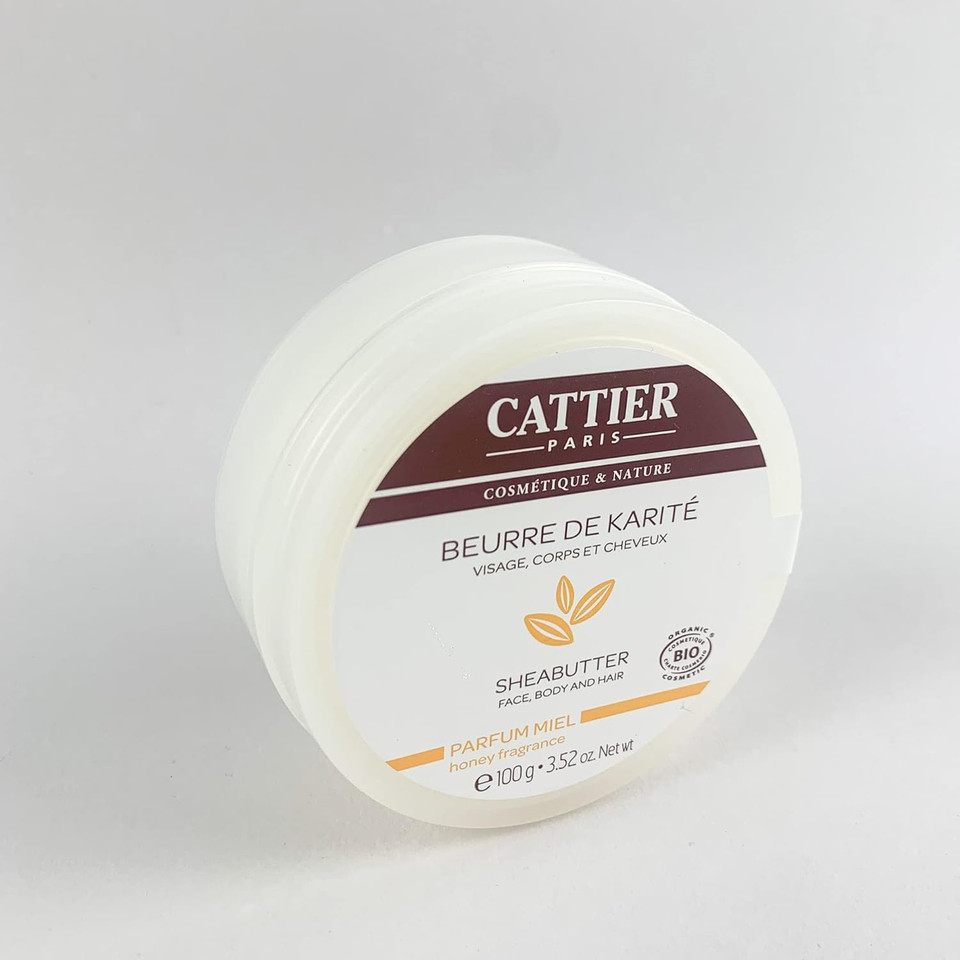Cattier Shea Butter 100% Organic Honey Fragrance, 3.52Oz, 100G