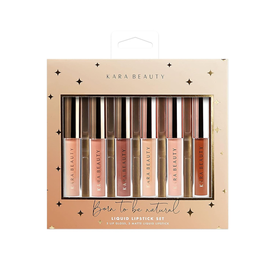 Kara Beauty Born To Be Natural 6 Piece Liquid Lipstick Gift Set
