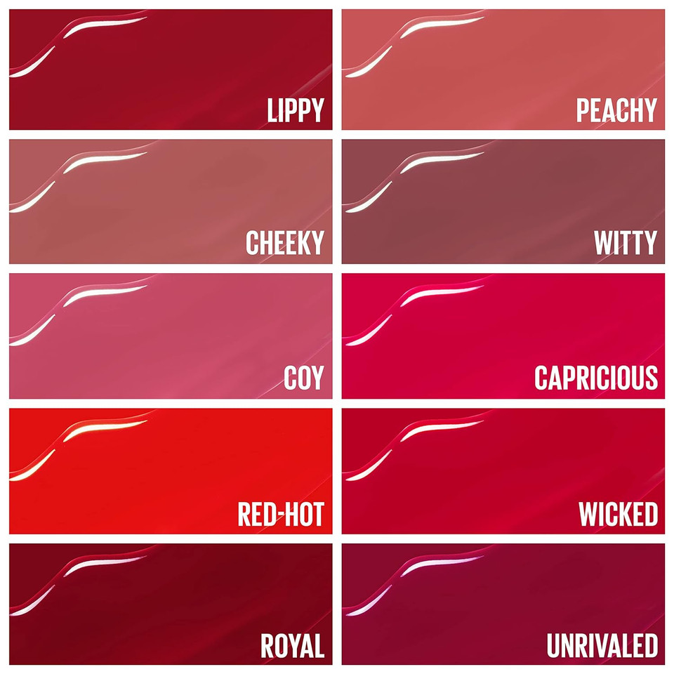 Maybelline Super Stay Vinyl Ink Longwear No-Budge Liquid Lipcolor Makeup, Highly Pigmented Color And Instant Shine, Royal, Deep Wine Red Lipstick, 0.14 Fl Oz, 1 Count55 Royal0.14 Fl Oz (Pack Of 1)