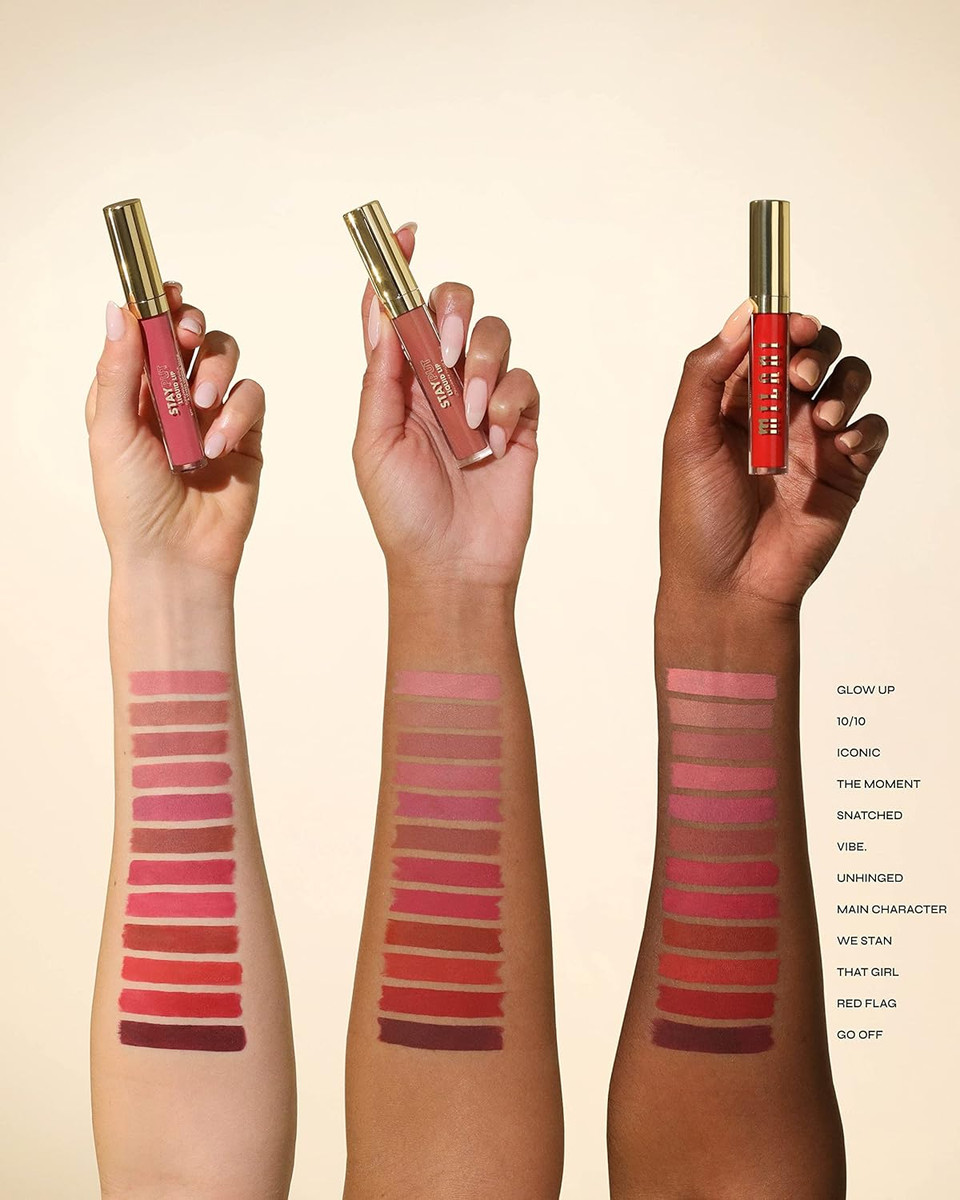 Milani Stay Put Longwear Liquid Lipstick - Smudge-Proof, Kiss-Proof, And Fade-Resistant Formula For All-Day Wear - The Momentthe Moment