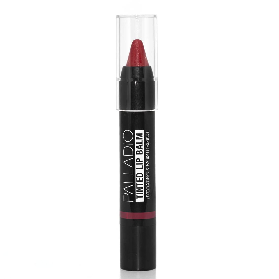 Palladio Tinted Lip Balm, Moisturizing And Conditioning Formula With Aloe & Shea Butter, Nourishing Vegan Chapstick For Cracked Lips, Apply Regularly On Dry Lips, Sheer Wash Color, (Cherry Bomb)Cherry Bomb