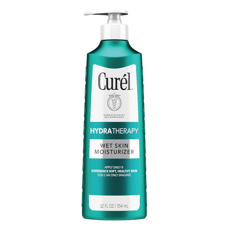 Curel Hydra Therapy In Shower Lotion, Wet Skin Moisturizer For Dry Or Extra-Dry Skin, With Advanced Ceramide Complex, For Optimal Moisture Retention, 12 Ounce