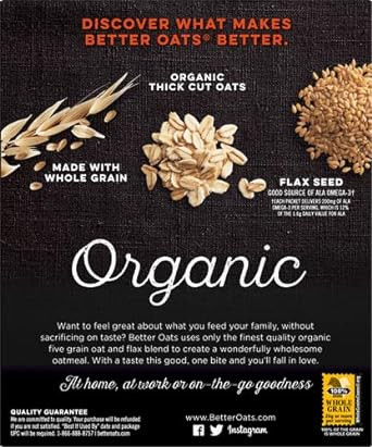 Better Oats Organic Maple & Brown Sugar 8 Ct Box