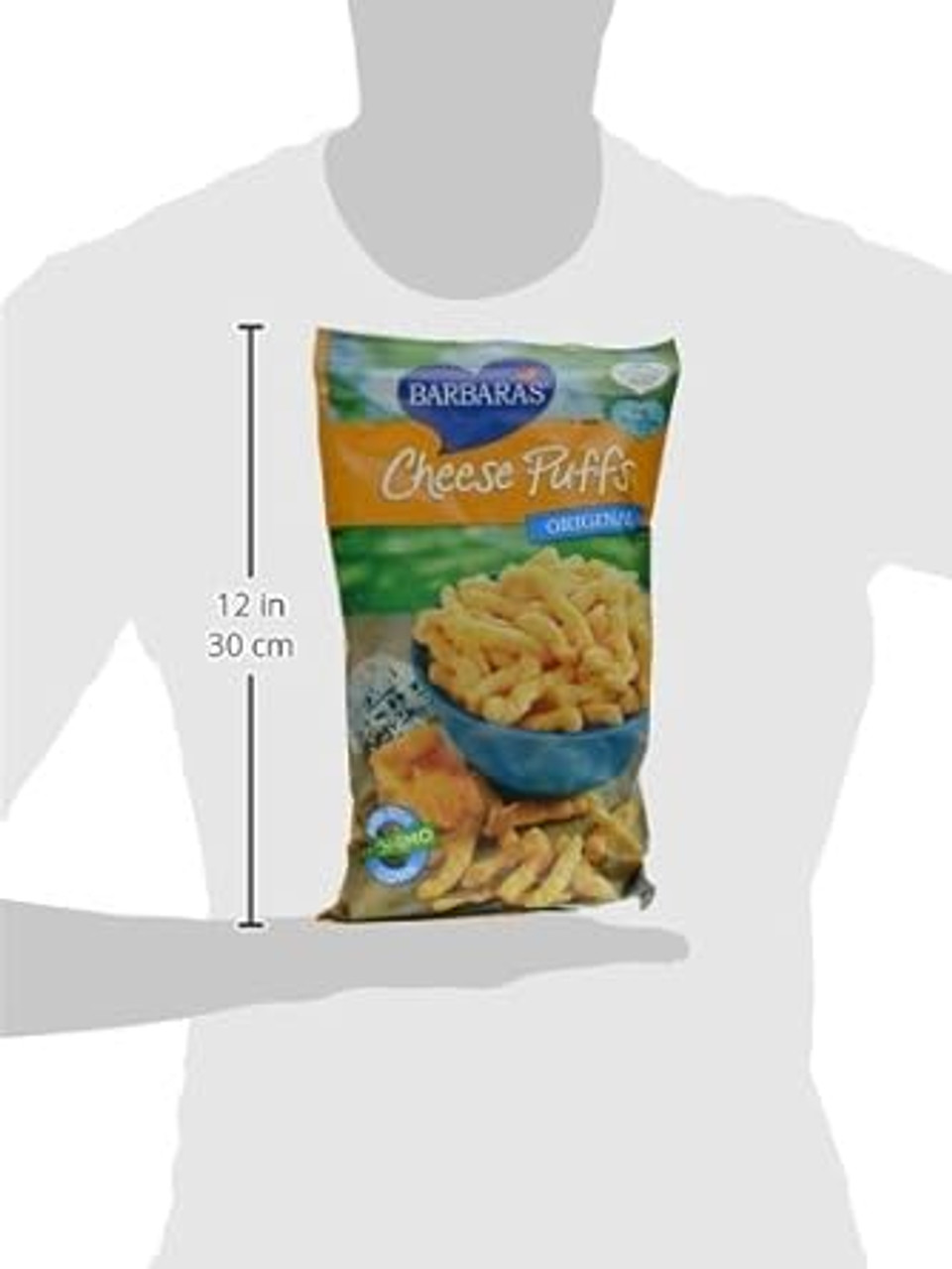 Barbara's Baked Original Cheese Puffs, Gluten Free, Real Aged Cheese, 7 Oz Bag