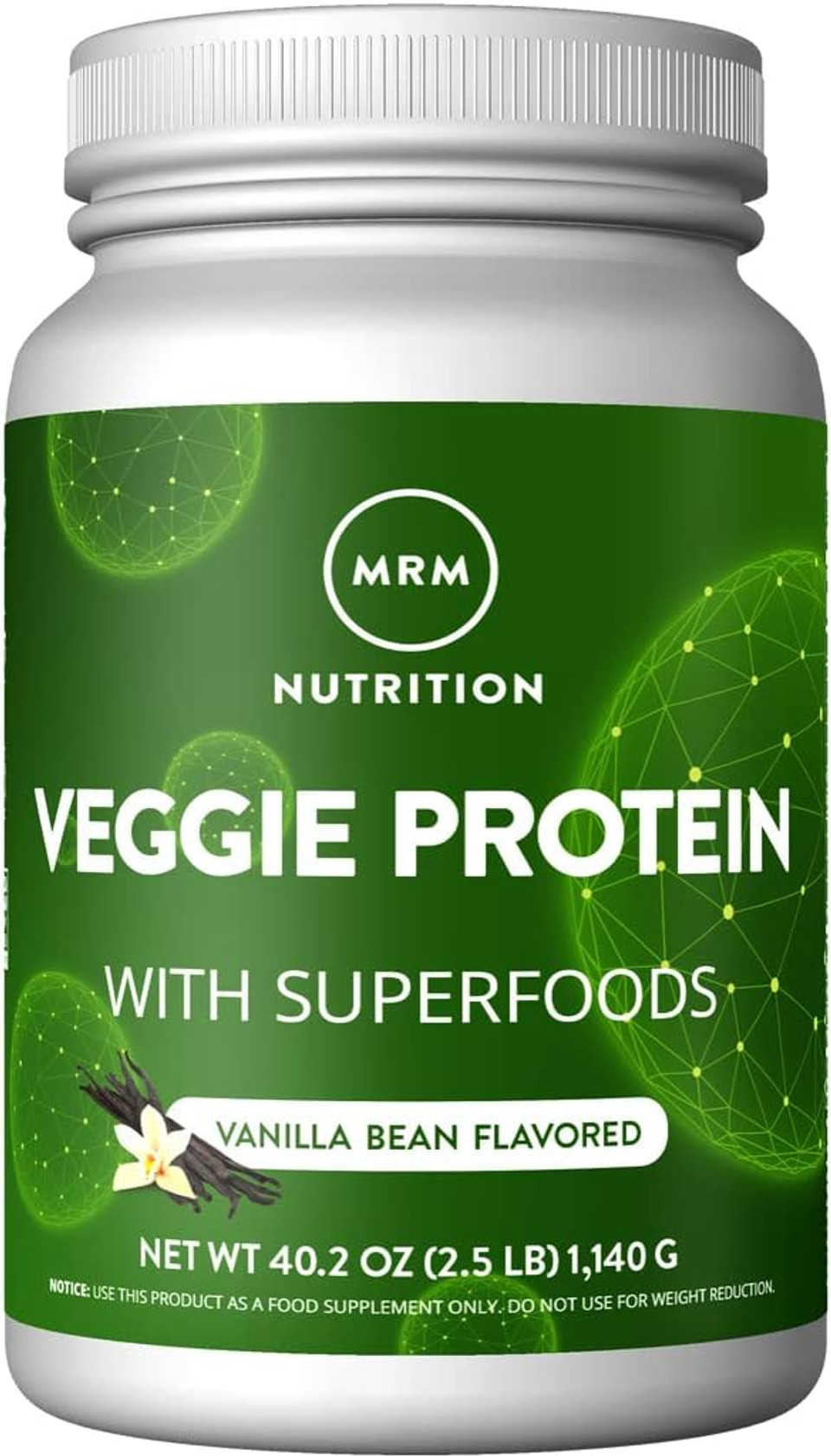 Mrm - Veggie Protein Powder, Protein Source For Vegans, Gluten-Free & Preservative-Free, Non-Gmo Verified - Vanilla - 2.5 Lbs Mrm - Veggie Protein Powder, Protein Source For Vegans, Gluten-Free & Preservative-Free, Non-Gmo Verified - Vanilla - 2.5 Lbs