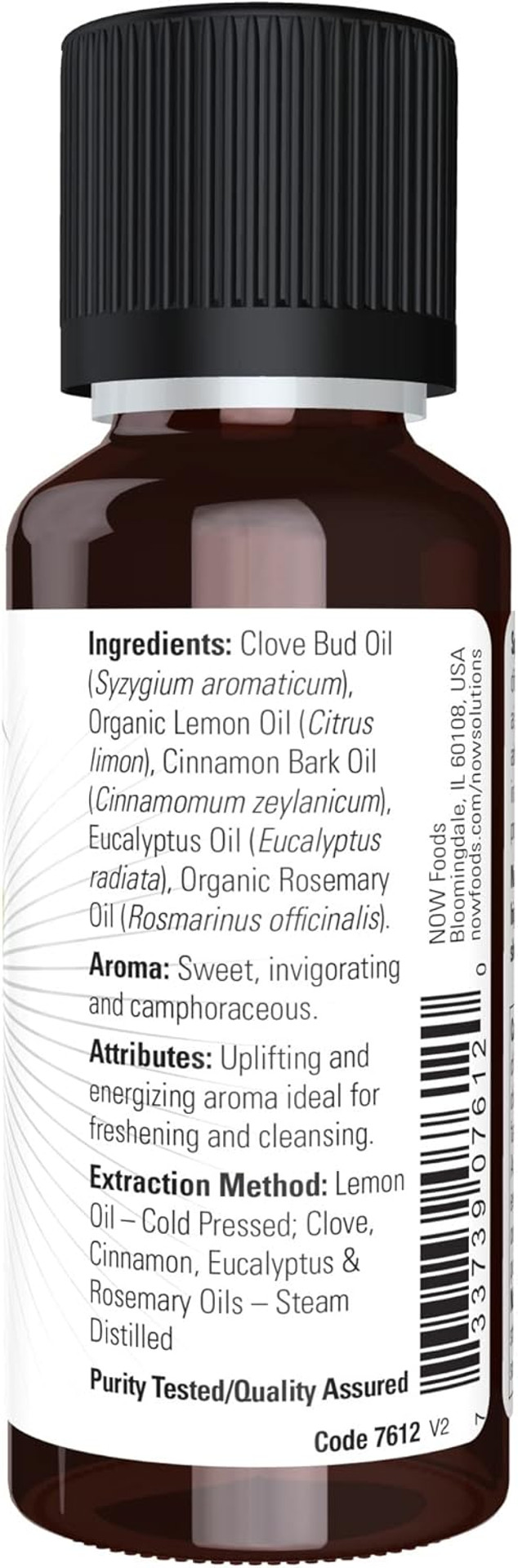 Now Essential Oils, Nature'S Shield, Energizing Aromatherapy Scent, Blend Of Pure Essential Oils, Vegan, Child Resistant Cap, 1-Ounce