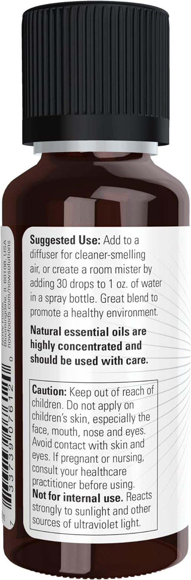 Now Essential Oils, Nature'S Shield, Energizing Aromatherapy Scent, Blend Of Pure Essential Oils, Vegan, Child Resistant Cap, 1-Ounce