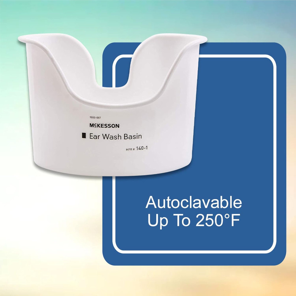 Mckesson Ear Wash Basin, Wax Removal Basin Compatible With All Types Of Ear Wash Systems, 1 Count, 1 Pack