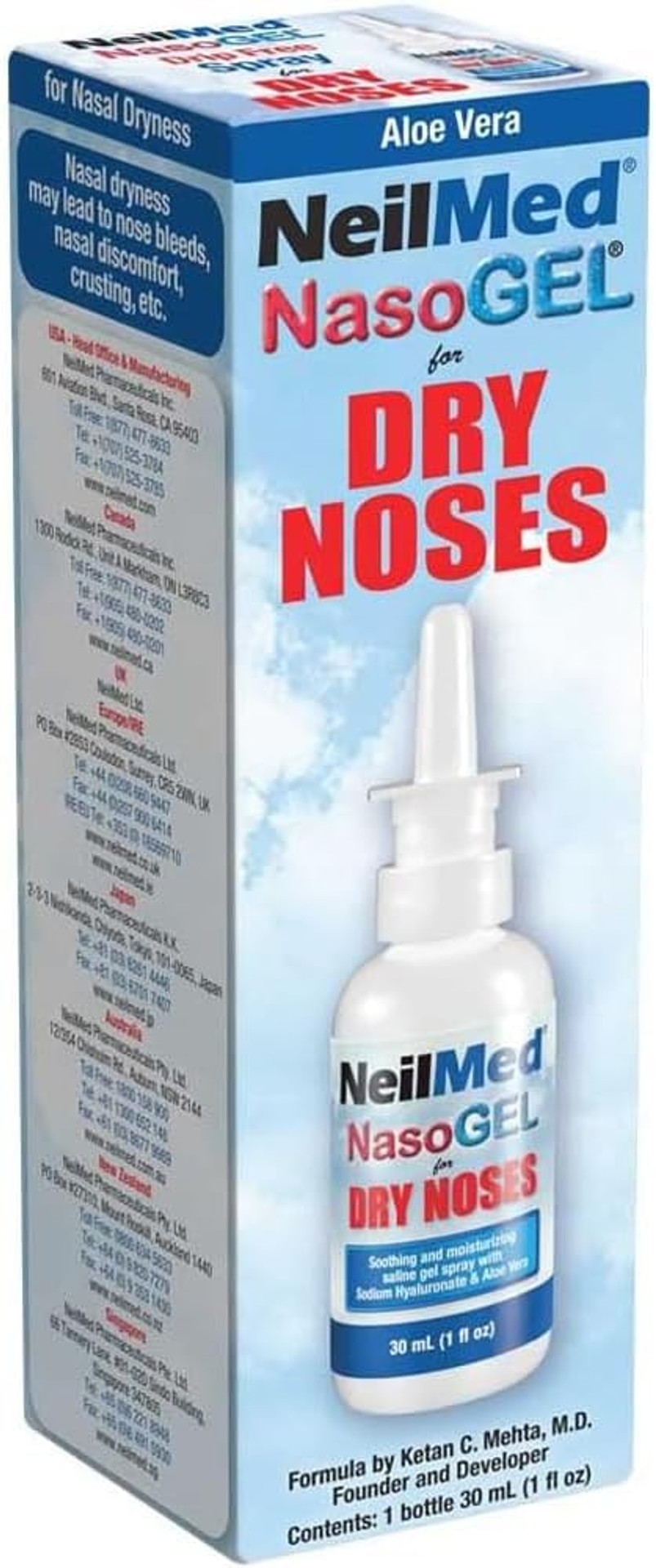 Neilmed Nasogel Drip Free Gel Nose Spray 1 Oz By Neilmed