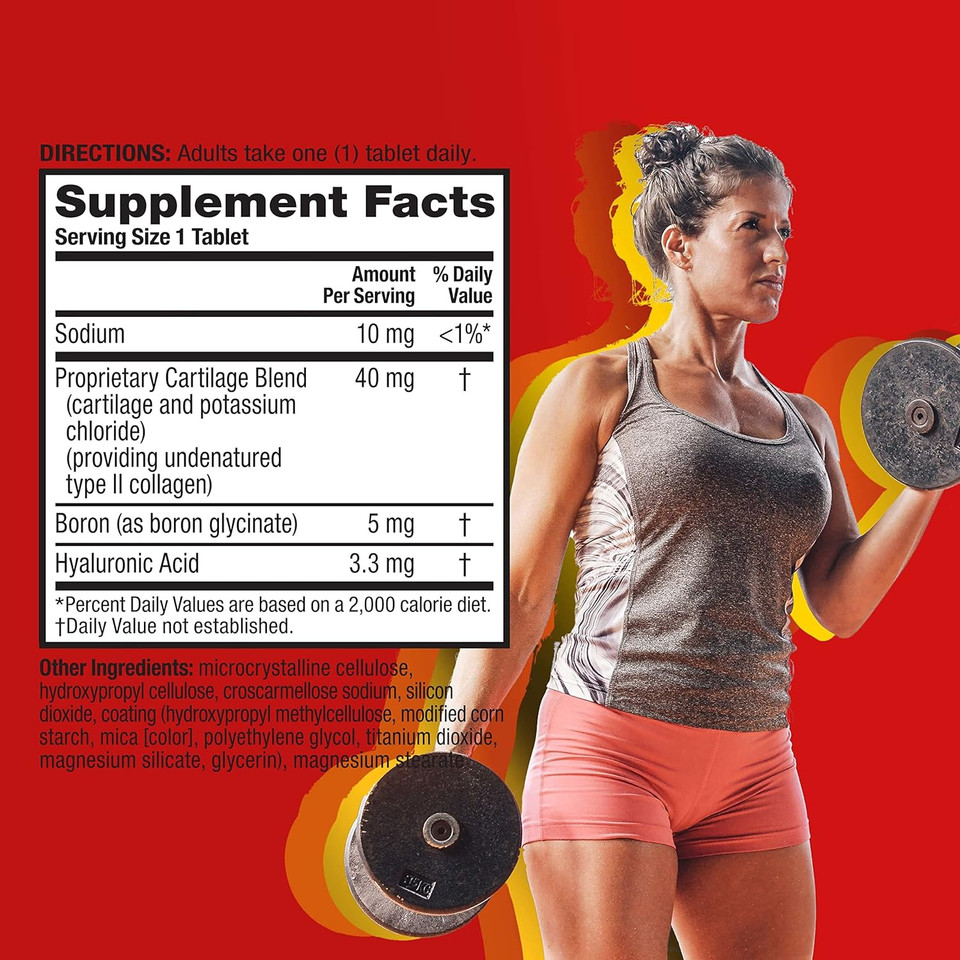 Move Free Ultra Triple Action Joint Support Supplement - Type Ii Collagen Boron & Hyaluronic Acid - Supports Joint Comfort, Cartiliage & Bones In 1 Tiny Pill Per Day, 64 Tablets (64 Servings)