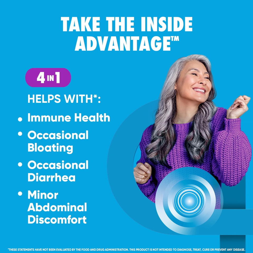 Digestive Advantage Probiotics For Digestive Health, Daily Probiotics For Women & Men, Supports Gut Health, Occasional Bloating & Diarrhea, Minor Abdominal Discomfort, & Immune Support, 30Ct Capsules