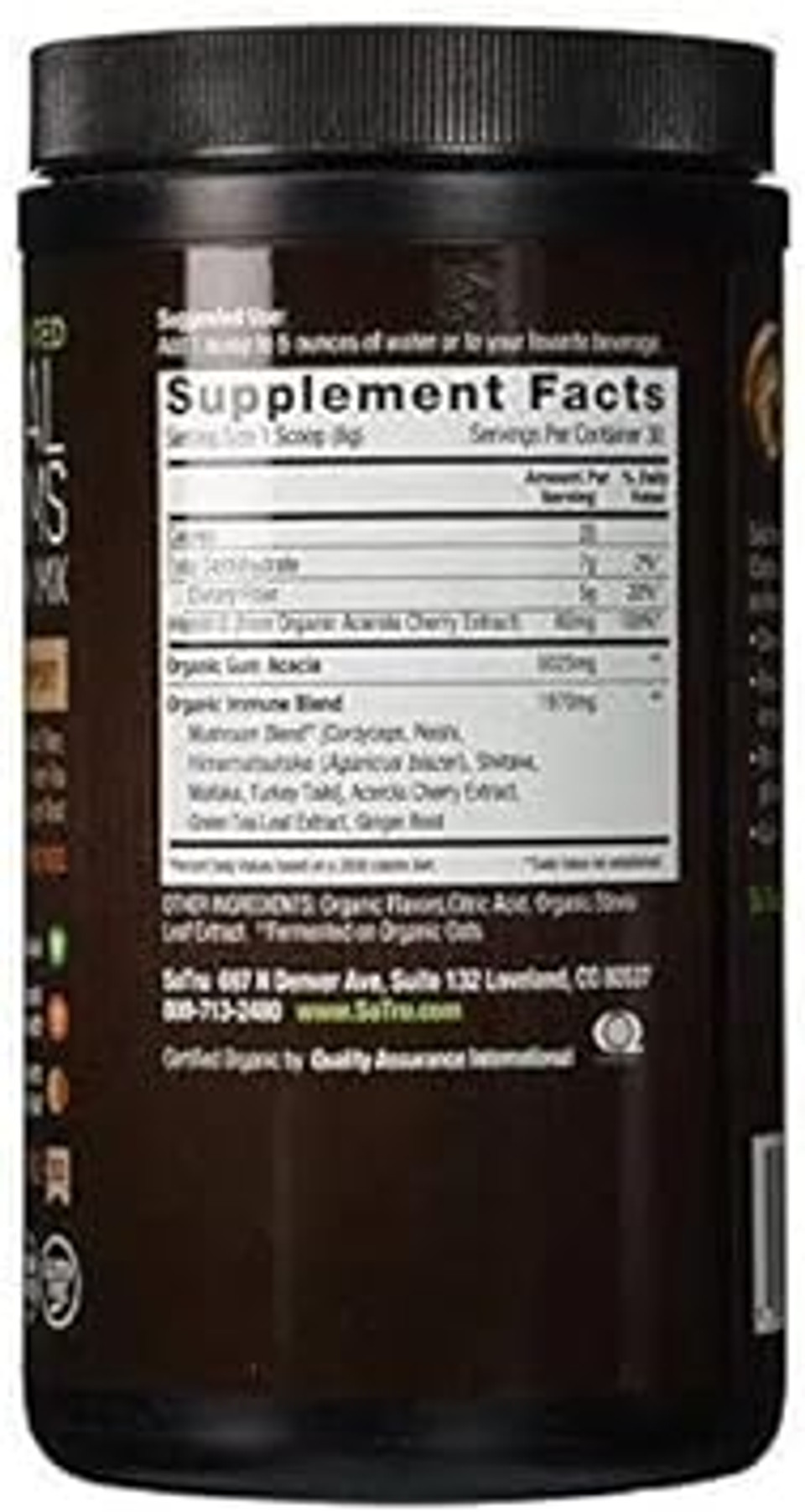 Mushrooms Drink Mix, Citrus Flavor - 8.47 Oz. - Cordyceps, Reishi, Agaricus Blazei, Shiitake, Maitake & Turkey Tail - Certified Organic, Non-Gmo, Vegan, Gluten Free - 30 Servings
