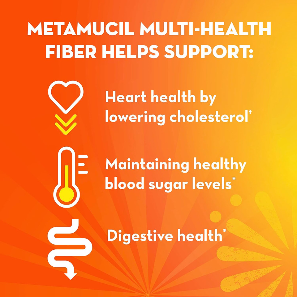 Metamucil, Psyllium Husk Fiber Supplement, 3-In-1 Fiber For Digestive Health, Plant Based Fiber, 100 Capsules (Pack Of 2)