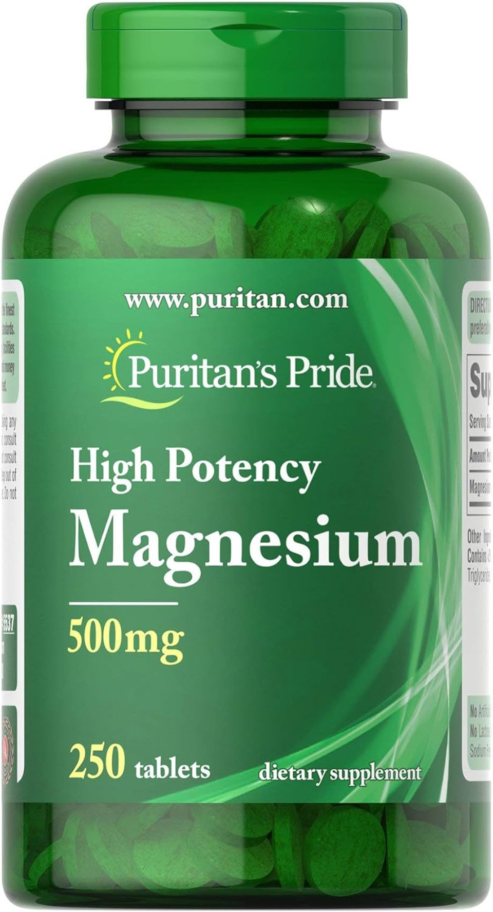 Puritan'S Pride Magnesium 500 Mg-250 Tablets, 250 Count Puritan'S Pride Magnesium 500 Mg-250 Tablets, 250 Count