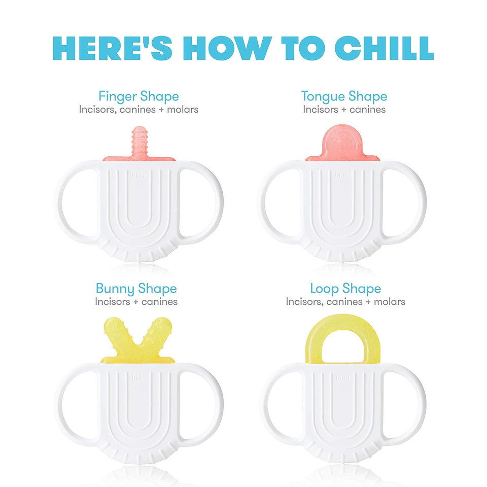 Frida Baby Not-Too-Cold-To-Hold Bpa-Free Silicone Teether For Babies