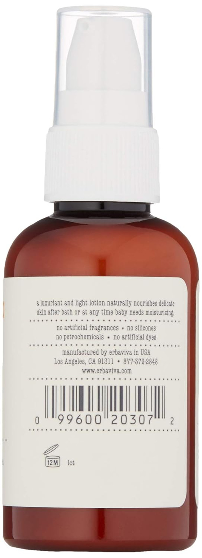 Erbaviva Organic Baby Lotion, 2 Fl Oz