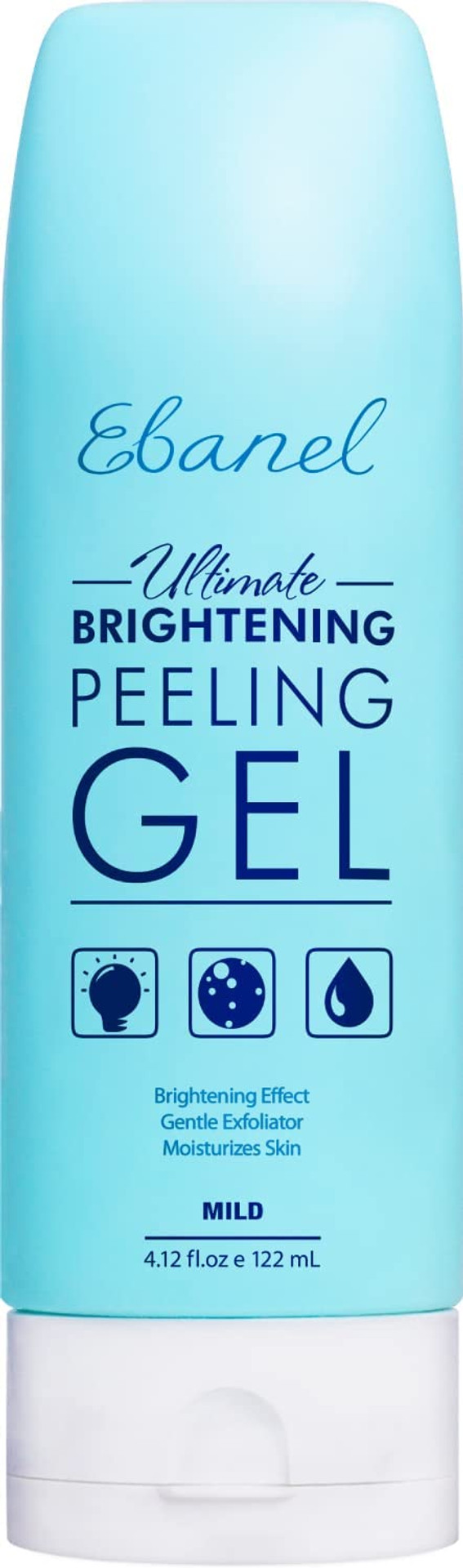 Ebanel Exfoliating Face Scrub Peeling Gel With Aloe, Honey, Peptides, 4.12 Oz (122 Ml)