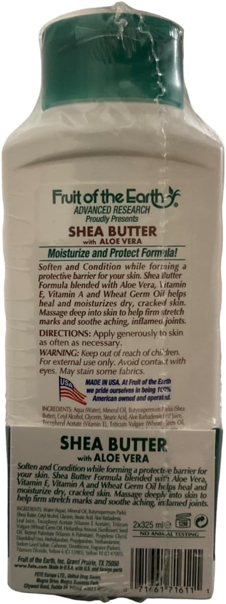 Fruit Of The Earth Bogo Lotion Shea Butter 11 Ounce (325Ml) (2 Pack)
