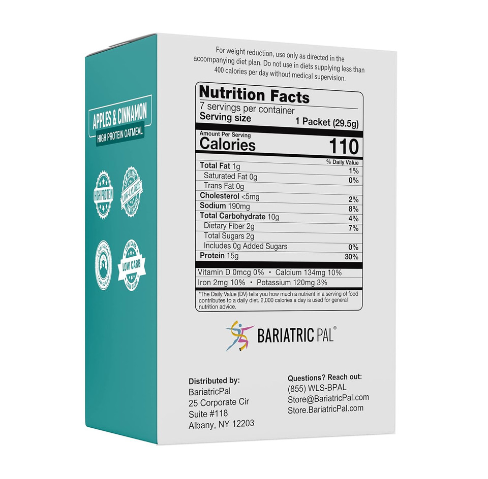 Bariatricpal Hot Protein Breakfast - Apple Cinnamon Oatmeal (1-Pack)