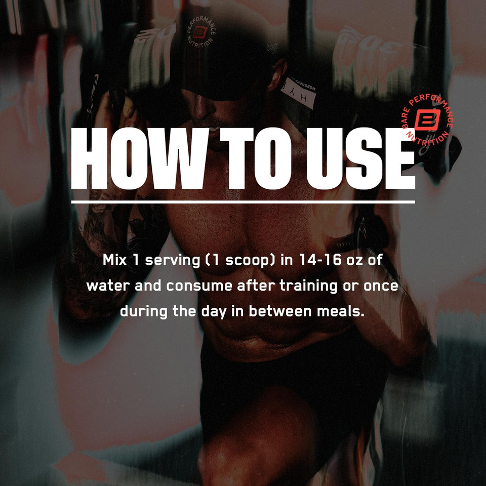 Bare Performance Nutrition Bpn Recover Post-Workout Enhanced Muscle Recovery Drink Mix, Watermelon, 25 Servings