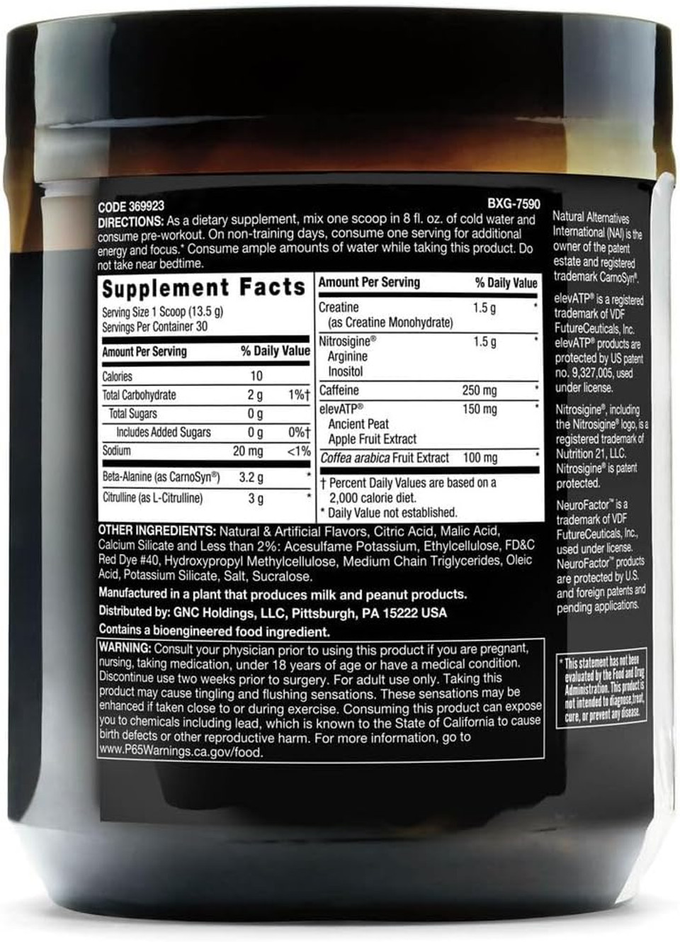 Beyond Raw Lit | Clinically Dosed Pre-Workout Powder | Contains Caffeine, L-Citrulline, Beta-Alanine, And Nitric Oxide | Fruit Punch | 30 Servings