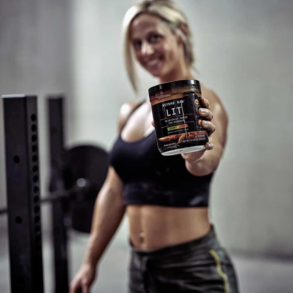 Beyond Raw Lit | Clinically Dosed Pre-Workout Powder | Contains Caffeine, L-Citrulline, Beta-Alanine, And Nitric Oxide | Fruit Punch | 30 Servings