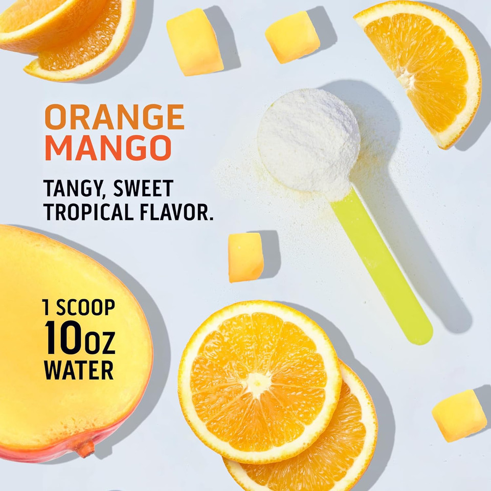 Ascent Pre Workout Powder - Preworkout For Men & Women With No Artificial Ingredients Or Flavors - Clean Energy With 150G Caffeine & 250G Electrolytes - Orange Mango, 30 Servings