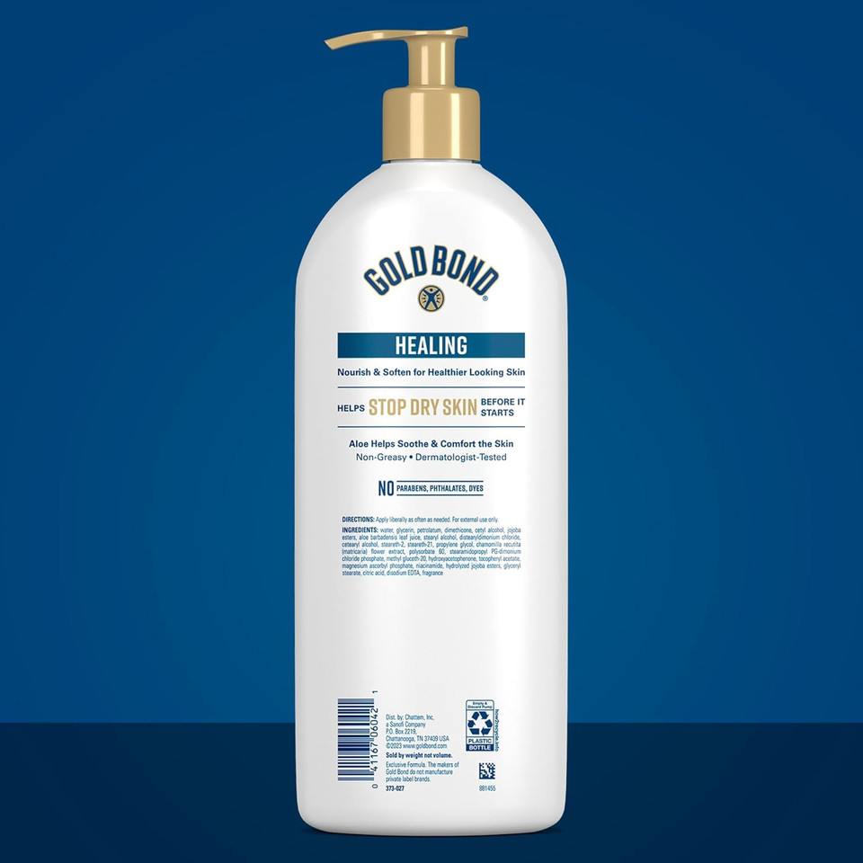 Gold Bond Healing Hydrating Lotion, 20 Oz., With Aloe, Moisturizes, Immediate 24-Hour Hydration