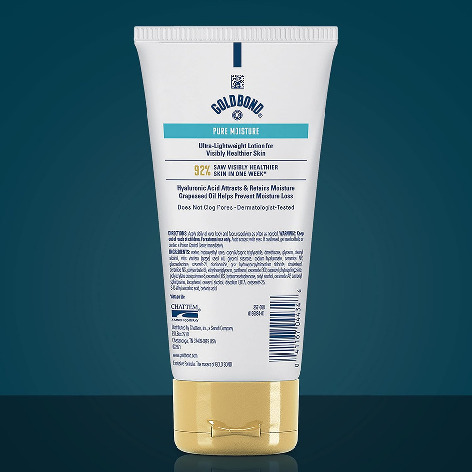 Gold Bond Pure Moisture Lotion, 5.5 Oz., Ultra-Lightweight Daily Body & Face Lotion5.5 Ounce (Pack Of 1)